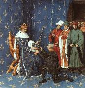 Jean Fouquet Bertrand with the Sword of the Constable of France oil painting on canvas